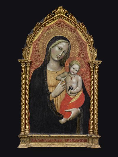 Vergine e Bambino, c.1395-1400 da Master of the Straus Madonna